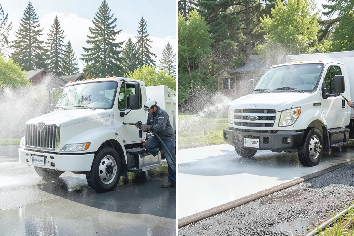 Retaining Wall Cleaning in Auburn, King County, WA - Clear vegetation creeping onto the wall face