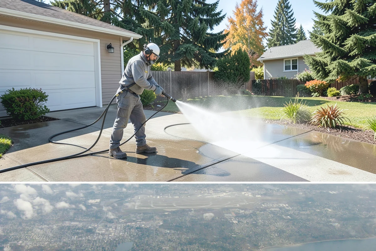 Retaining Wall Cleaning in Burien, King County, WA - Early summer, once the ground begins to dry, reduces the moisture feeding wall growth and helps the cleaning last longer.