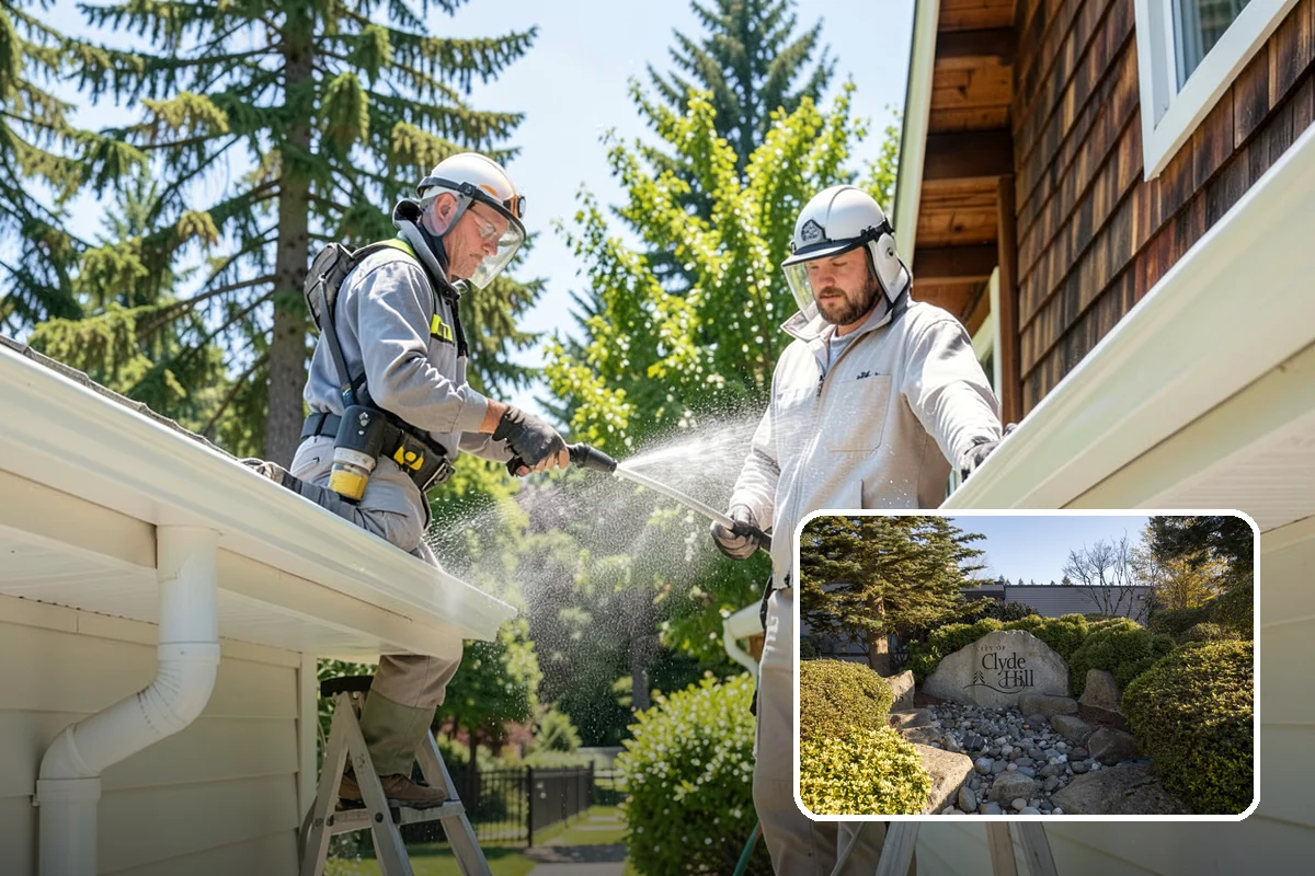 Retaining Wall Cleaning in Clyde Hill, King County, WA - Removes moss lodged in seams and mortar lines