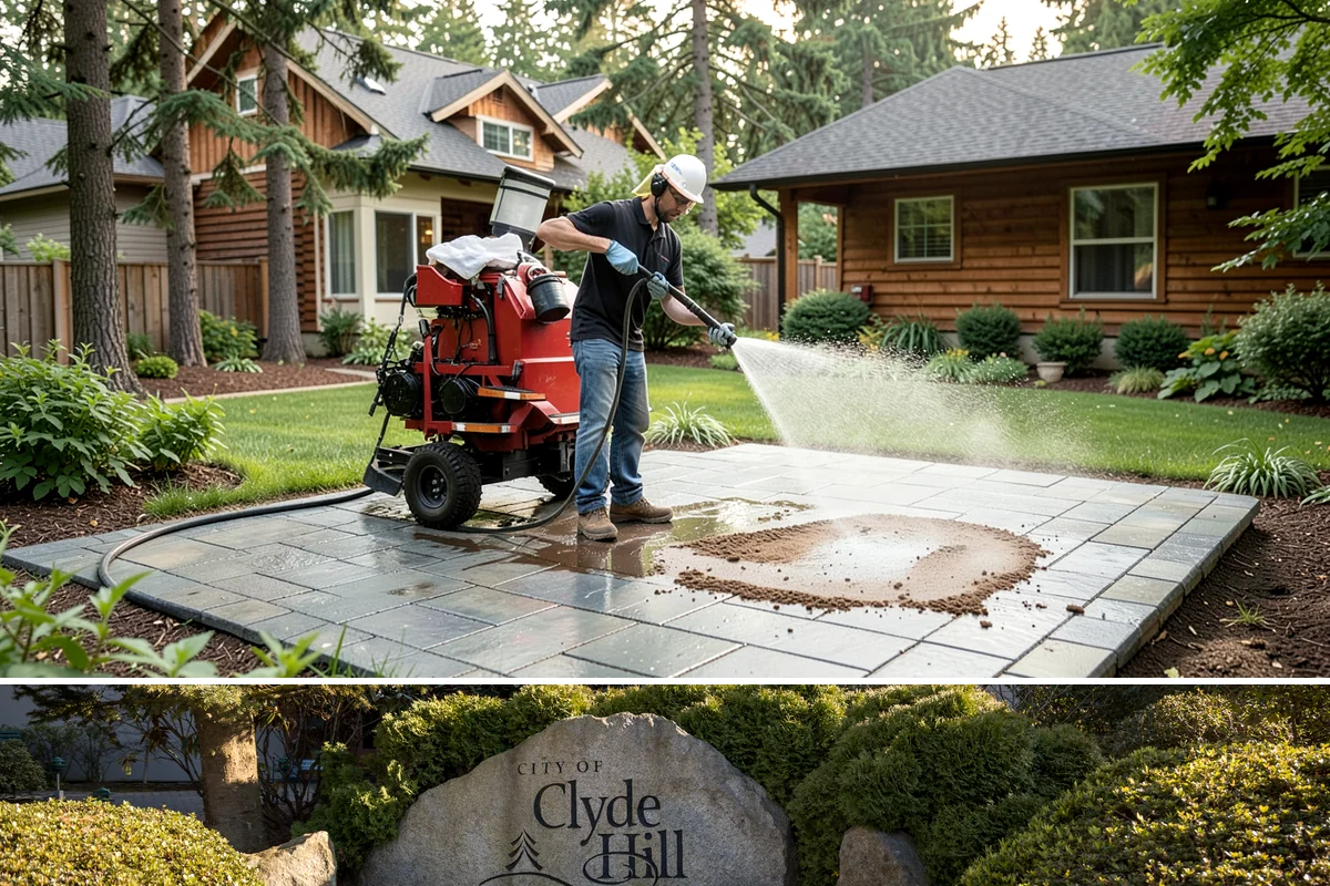 Retaining Wall Cleaning in Clyde Hill, King County, WA - Early summer, once the ground begins to dry, reduces the moisture feeding wall growth and helps the cleaning last longer.