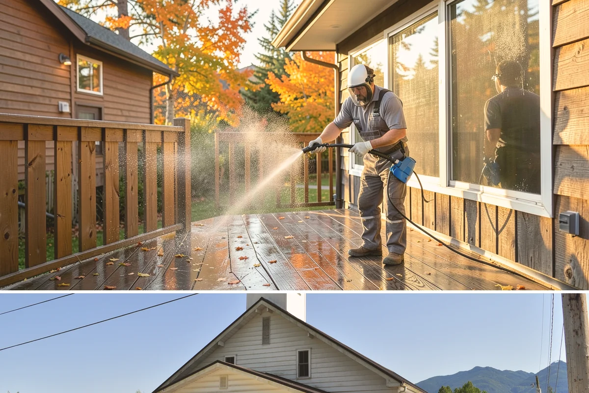 Retaining Wall Cleaning in Concrete, Skagit County, WA - Early summer, once the ground begins to dry, reduces the moisture feeding wall growth and helps the cleaning last longer.
