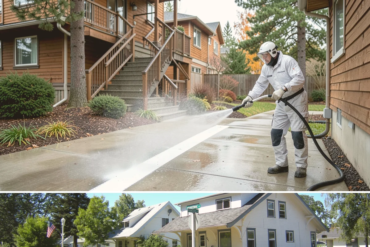 Retaining Wall Cleaning in DuPont, Pierce County, WA - Early summer, once the ground begins to dry, reduces the moisture feeding wall growth and helps the cleaning last longer.