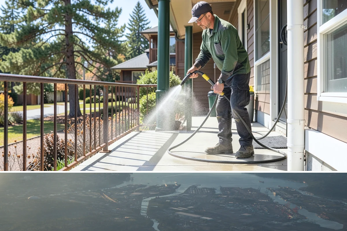 Retaining Wall Cleaning in Fife, Pierce County, WA - Early summer, once the ground begins to dry, reduces the moisture feeding wall growth and helps the cleaning last longer.
