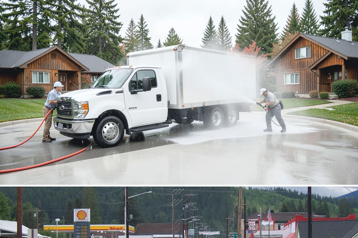 Retaining Wall Cleaning in Granite Falls, Snohomish County, WA - Early summer, once the ground begins to dry, reduces the moisture feeding wall growth and helps the cleaning last longer.