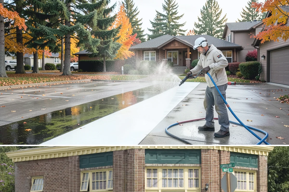 Retaining Wall Cleaning in Hamilton, Skagit County, WA - Early summer, once the ground begins to dry, reduces the moisture feeding wall growth and helps the cleaning last longer.