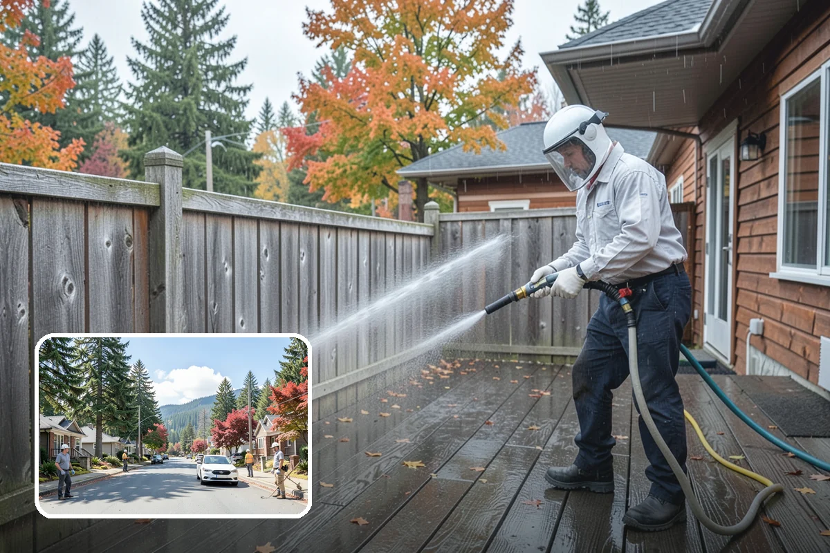 Retaining Wall Cleaning in Hunts Point, King County, WA - Removes moss lodged in seams and mortar lines