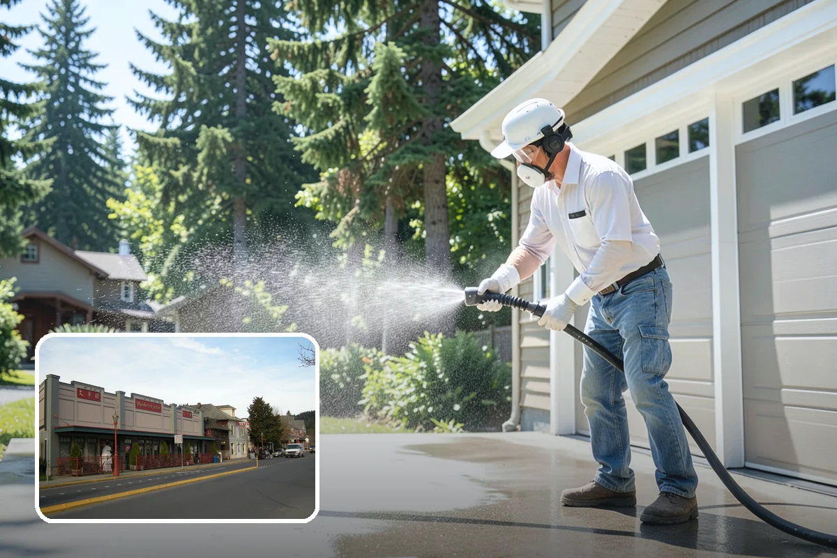 Retaining Wall Cleaning in Issaquah, King County, WA - Removes moss lodged in seams and mortar lines