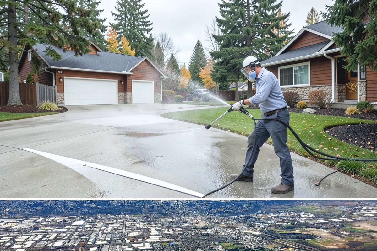 Retaining Wall Cleaning in Kent, King County, WA - Early summer, once the ground begins to dry, reduces the moisture feeding wall growth and helps the cleaning last longer.