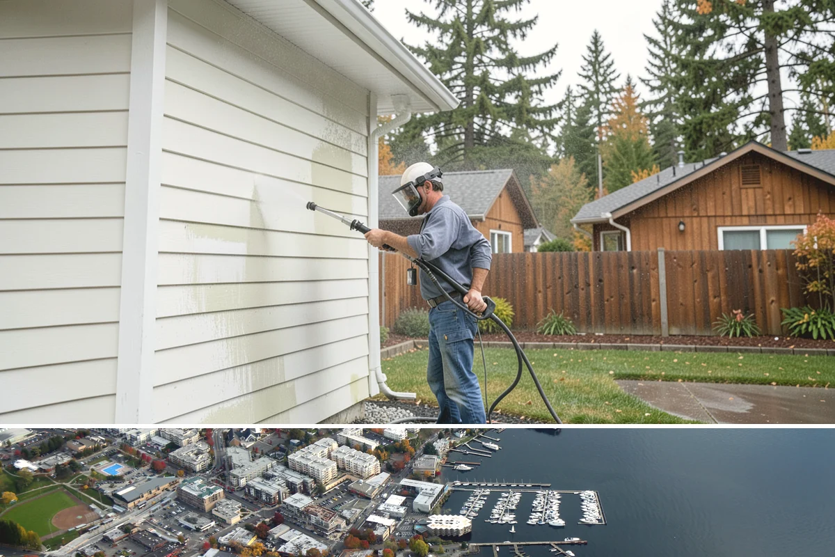 Retaining Wall Cleaning in Kirkland, King County, WA - Early summer, once the ground begins to dry, reduces the moisture feeding wall growth and helps the cleaning last longer.