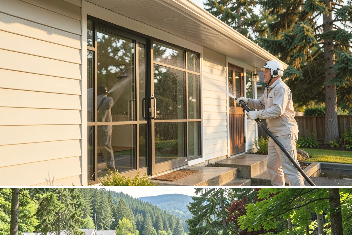 Retaining Wall Cleaning in Lake Forest Park, King County, WA - Early summer, once the ground begins to dry, reduces the moisture feeding wall growth and helps the cleaning last longer.