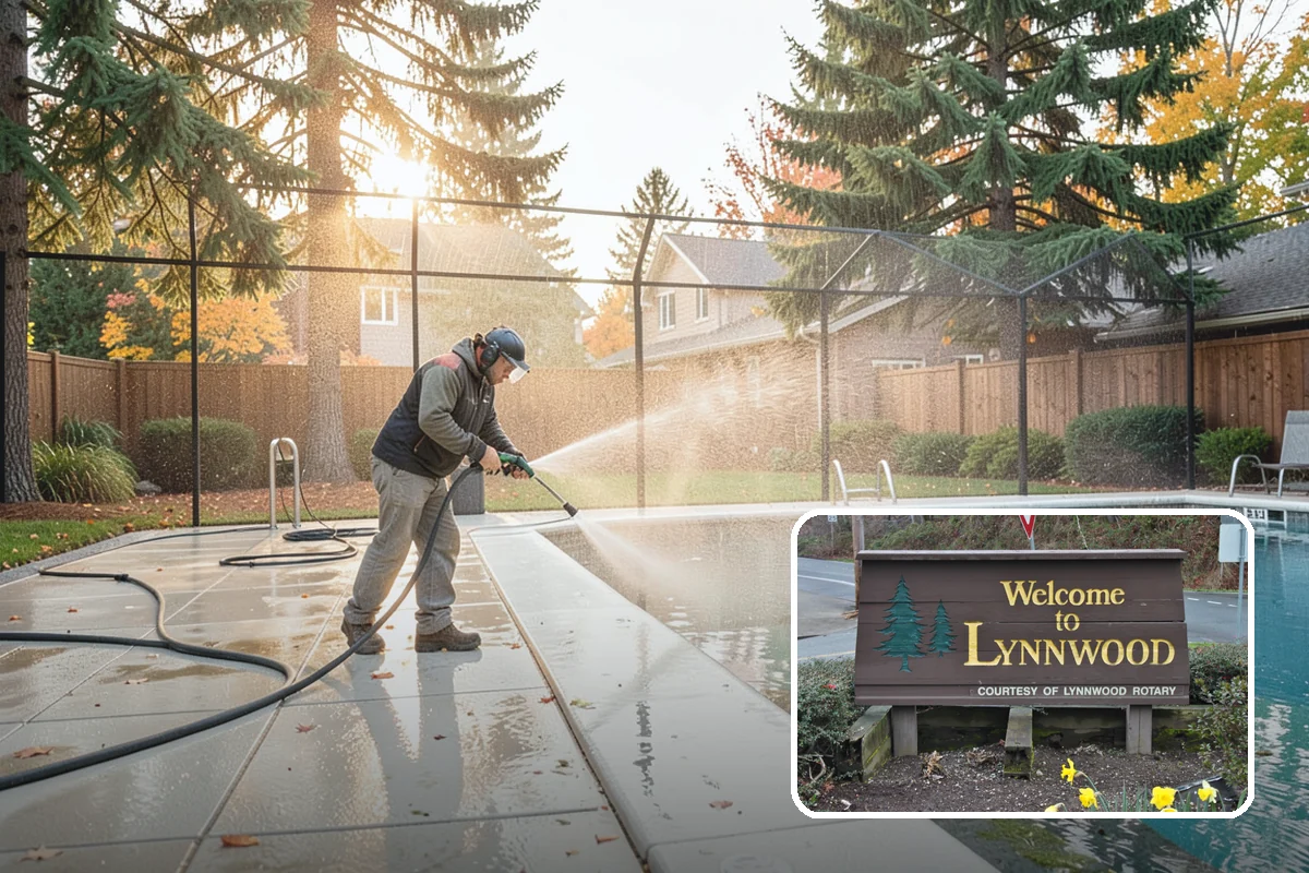 Retaining Wall Cleaning in Lynnwood, Snohomish County, WA - Removes moss lodged in seams and mortar lines