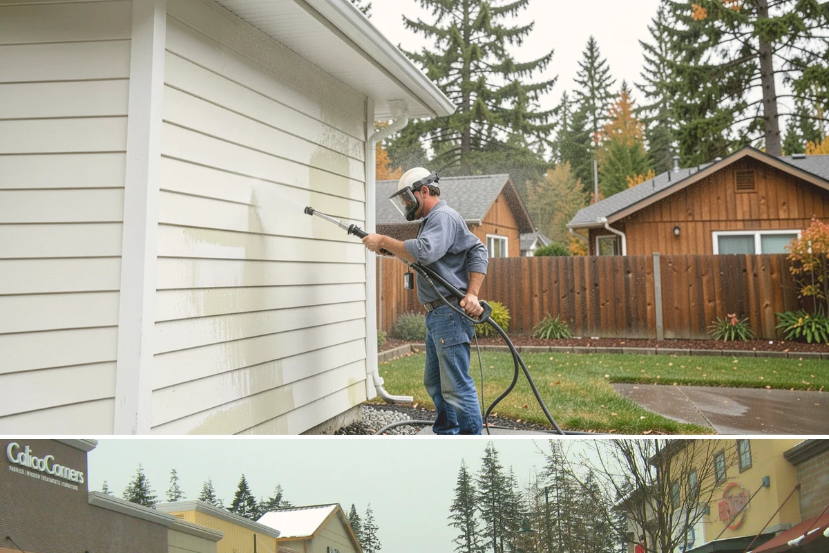 Retaining Wall Cleaning in Mill Creek, Snohomish County, WA - Early summer, once the ground begins to dry, reduces the moisture feeding wall growth and helps the cleaning last longer.