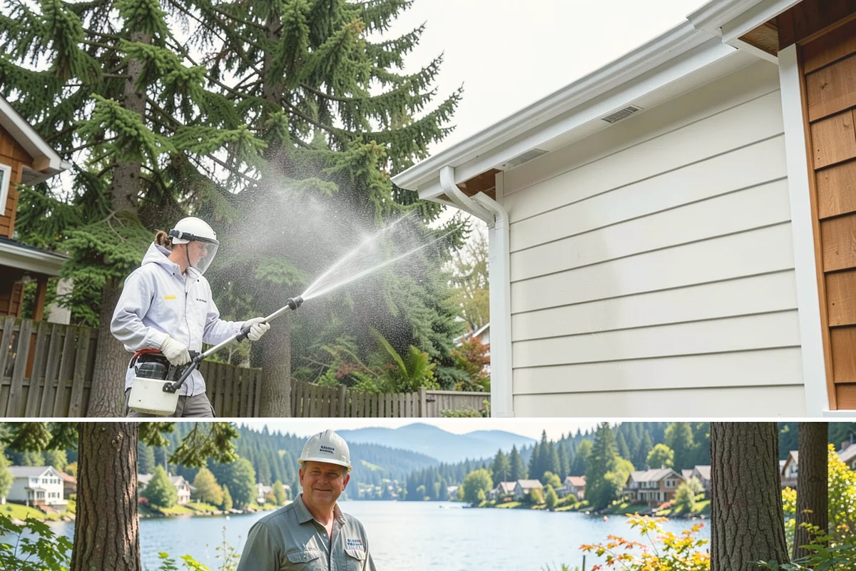 Retaining Wall Cleaning in Milton, King County, WA - Early summer, once the ground begins to dry, reduces the moisture feeding wall growth and helps the cleaning last longer.