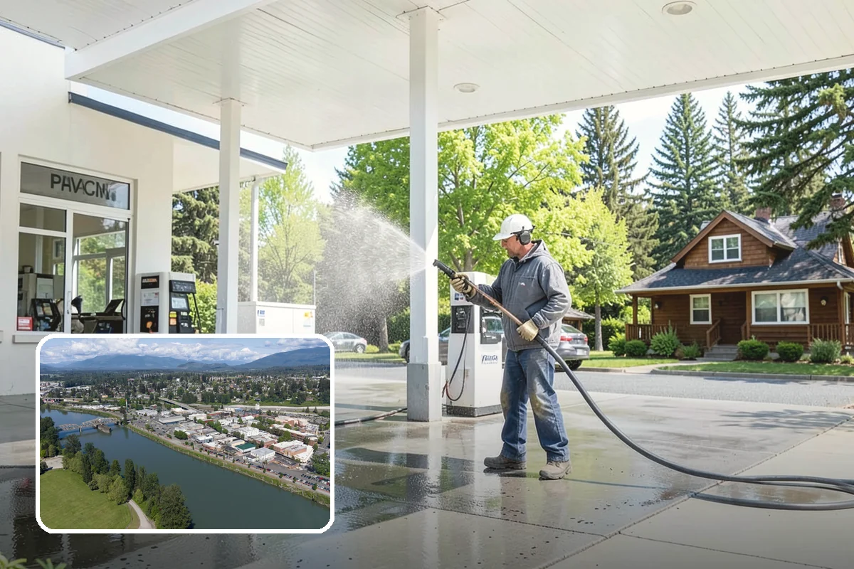Retaining Wall Cleaning in Mount Vernon, Skagit County, WA - Removes moss lodged in seams and mortar lines