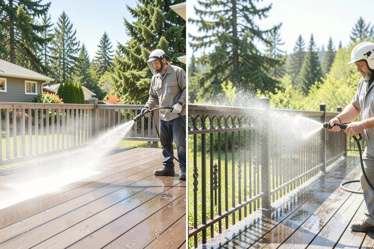 Retaining Wall Cleaning in Oak Harbor, Island County, WA - Clear vegetation creeping onto the wall face