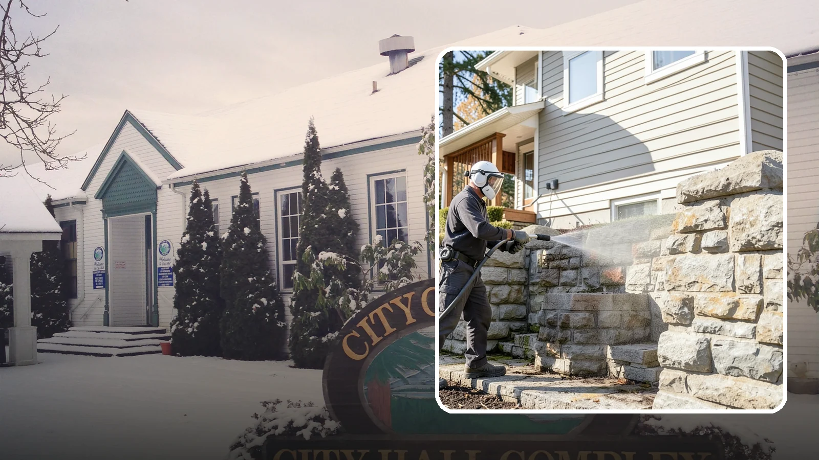 Retaining Wall Cleaning in Pacific, King County, WA - Clean poured and block retaining walls to remove the moss, algae, and soil staining typical of terraced Northwest yards.