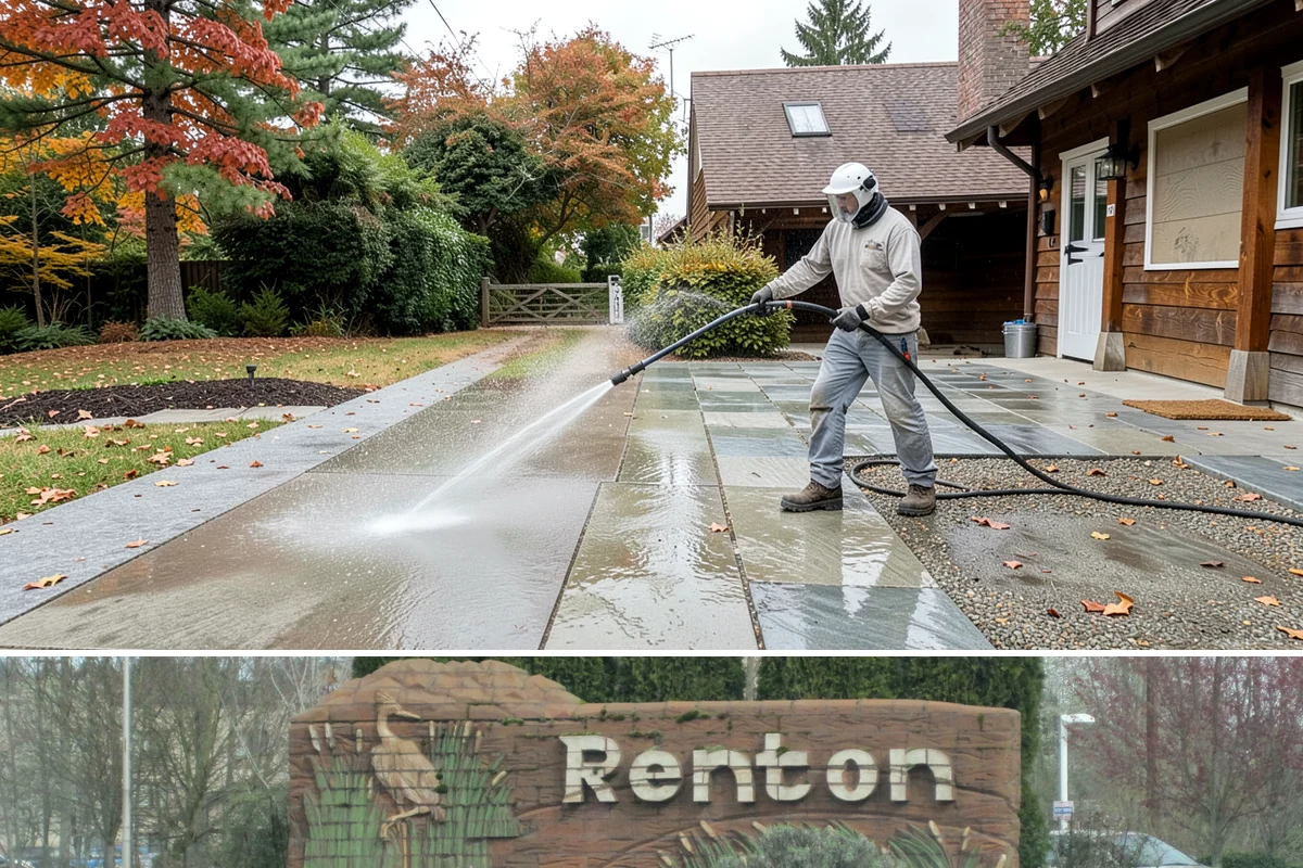 Retaining Wall Cleaning in Renton, King County, WA - Early summer, once the ground begins to dry, reduces the moisture feeding wall growth and helps the cleaning last longer.