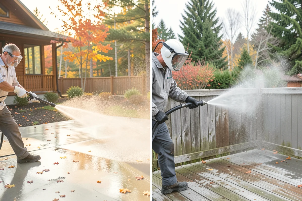 Retaining Wall Cleaning in Ruston, Pierce County, WA - Clear vegetation creeping onto the wall face