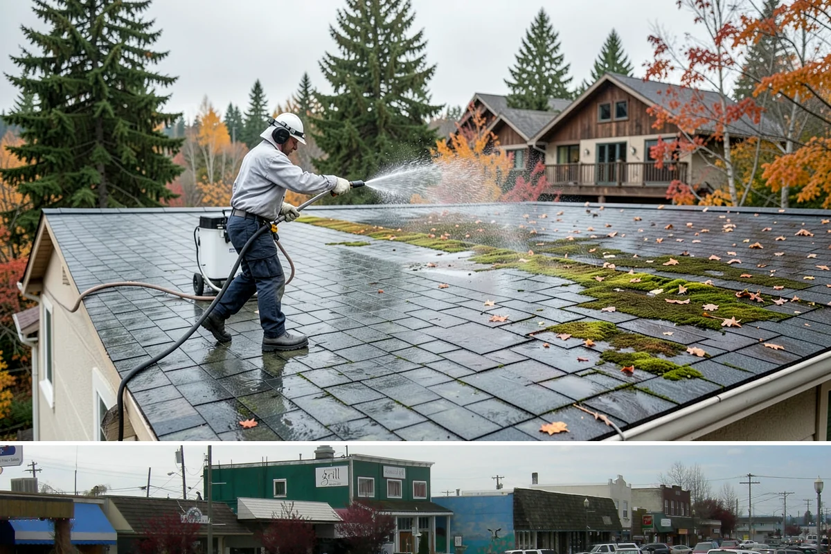 Retaining Wall Cleaning in Stanwood, Snohomish County, WA - Early summer, once the ground begins to dry, reduces the moisture feeding wall growth and helps the cleaning last longer.