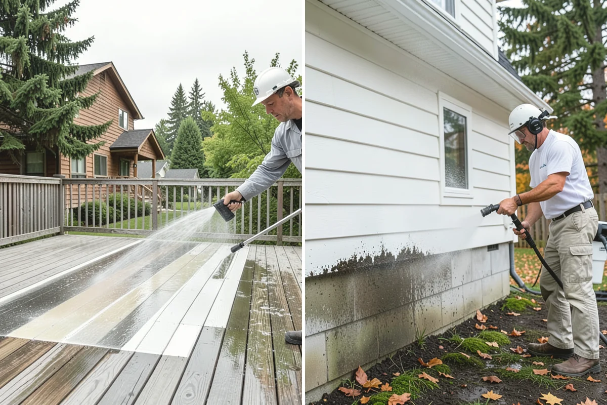 Retaining Wall Cleaning in Tacoma, Pierce County, WA - Clear vegetation creeping onto the wall face