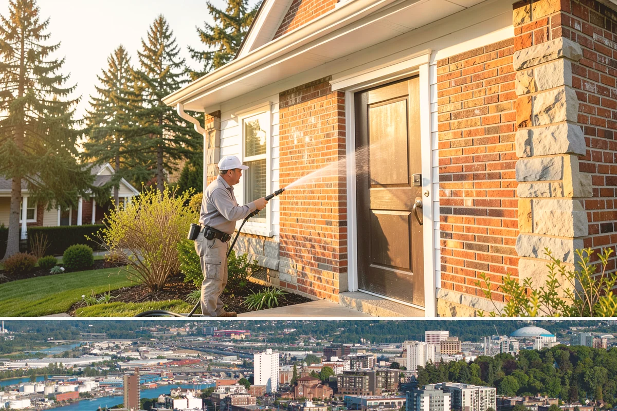 Retaining Wall Cleaning in Tacoma, Pierce County, WA - Early summer, once the ground begins to dry, reduces the moisture feeding wall growth and helps the cleaning last longer.