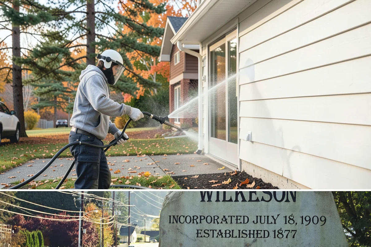 Retaining Wall Cleaning in Wilkeson, Pierce County, WA - Early summer, once the ground begins to dry, reduces the moisture feeding wall growth and helps the cleaning last longer.