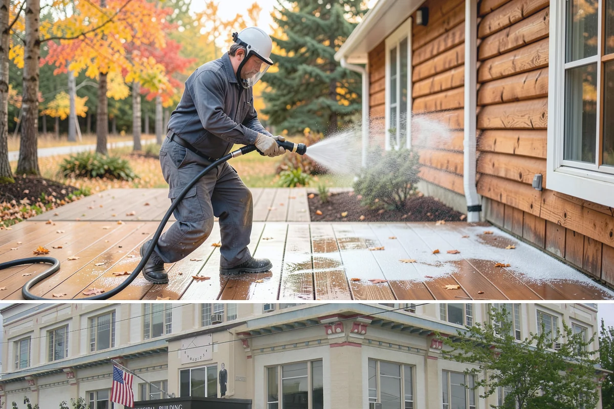 Retaining Wall Washing in Anacortes, Skagit County, WA - Cleaning in early summer, after the soil begins to dry, limits the moisture that keeps masonry walls damp and speeds the return...