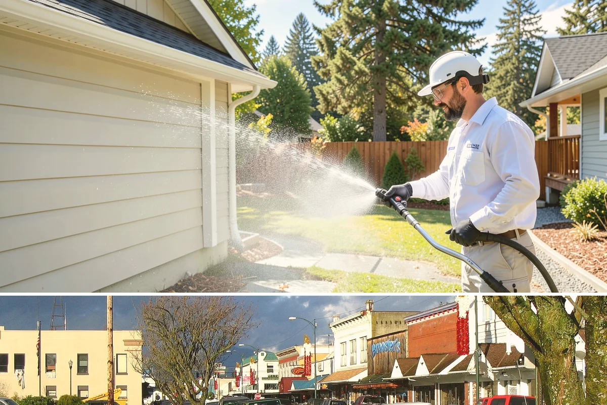 Retaining Wall Washing in Arlington, Snohomish County, WA - Cleaning in early summer, after the soil begins to dry, limits the moisture that keeps masonry walls damp and speeds the return...