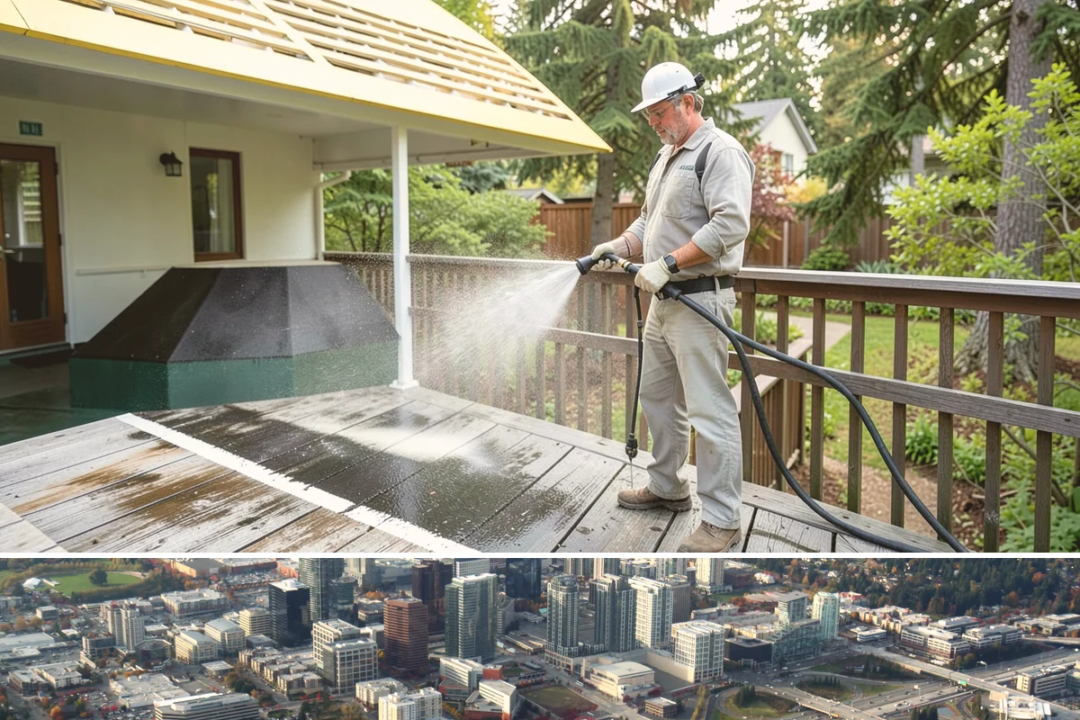 Retaining Wall Washing in Bellevue, King County, WA - Cleaning in early summer, after the soil begins to dry, limits the moisture that keeps masonry walls damp and speeds the return...