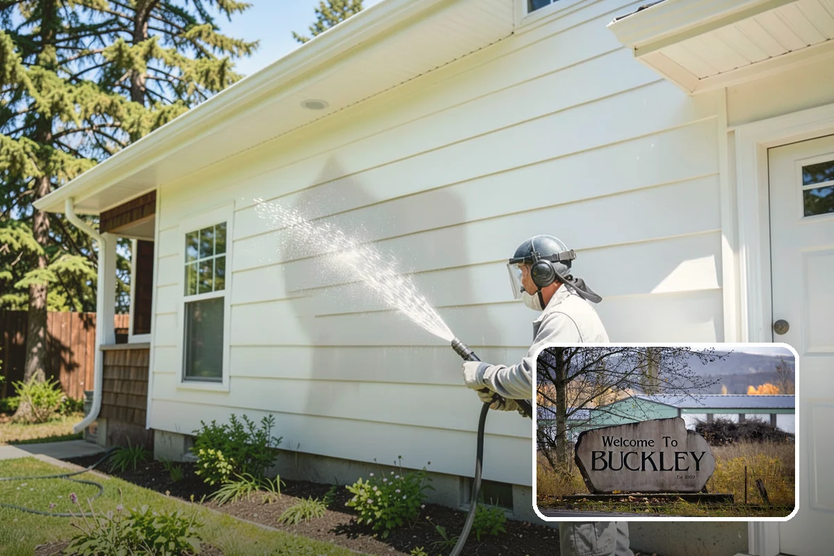 Retaining Wall Washing in Buckley, Pierce County, WA - Removes moss thriving along damp masonry joints