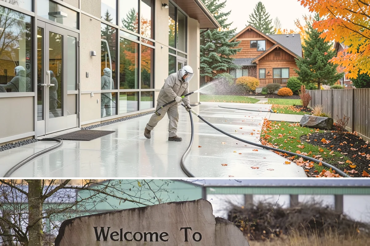Retaining Wall Washing in Buckley, Pierce County, WA - Cleaning in early summer, after the soil begins to dry, limits the moisture that keeps masonry walls damp and speeds the return...