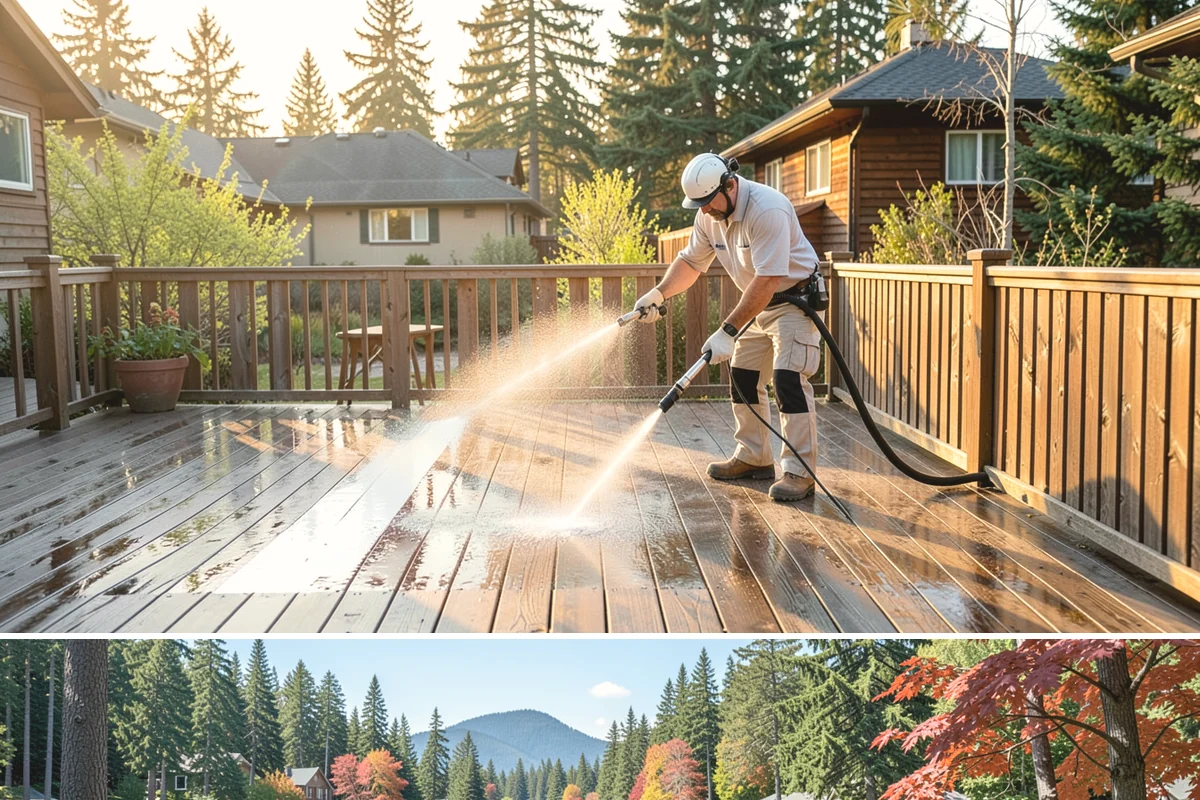 Retaining Wall Washing in Covington, King County, WA - Cleaning in early summer, after the soil begins to dry, limits the moisture that keeps masonry walls damp and speeds the return...