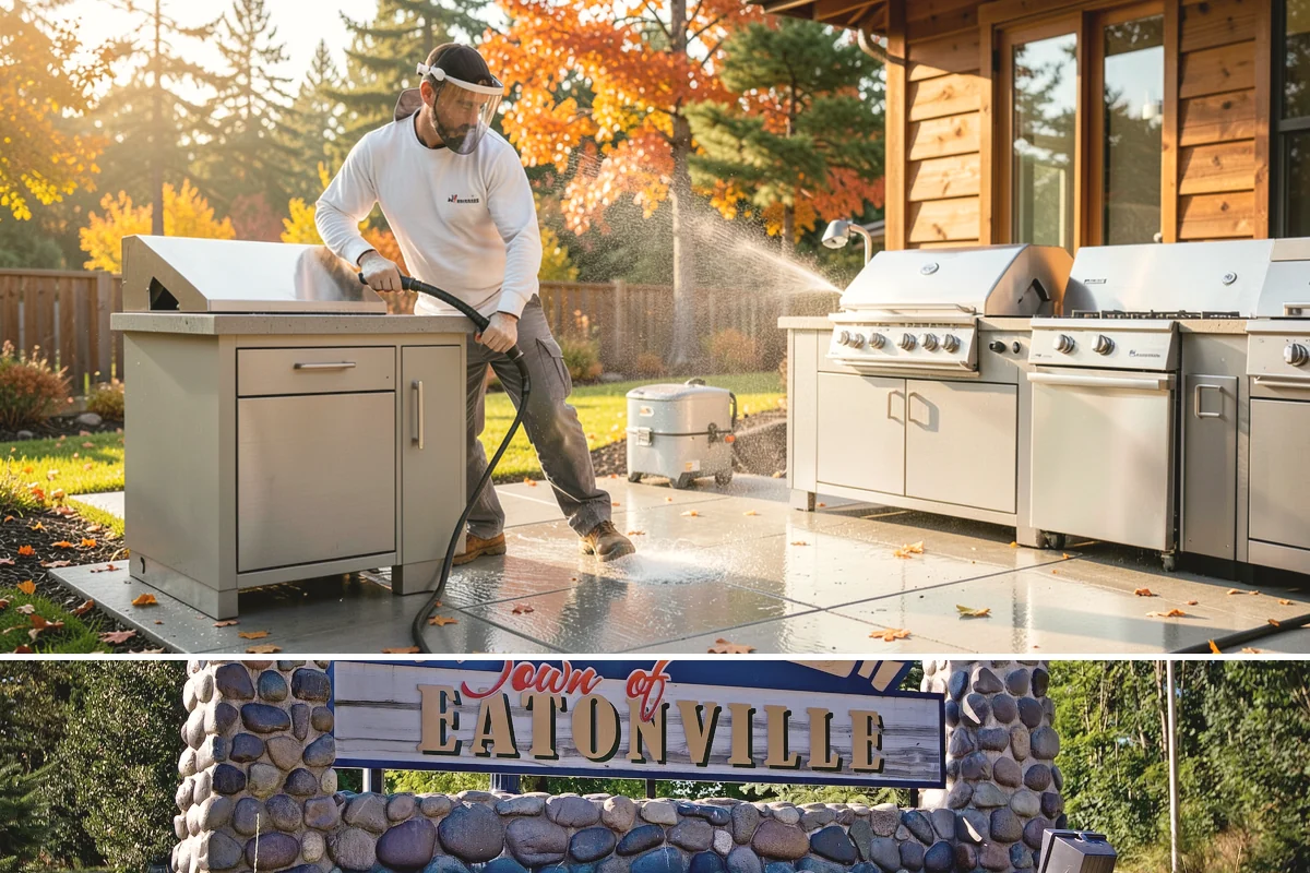 Retaining Wall Washing in Eatonville, Pierce County, WA - Cleaning in early summer, after the soil begins to dry, limits the moisture that keeps masonry walls damp and speeds the return...