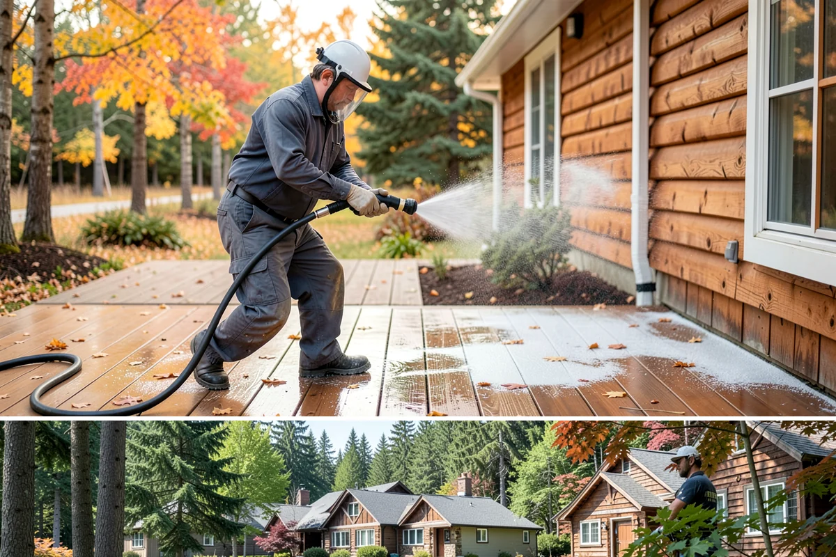 Retaining Wall Washing in Edgewood, Pierce County, WA - Cleaning in early summer, after the soil begins to dry, limits the moisture that keeps masonry walls damp and speeds the return...