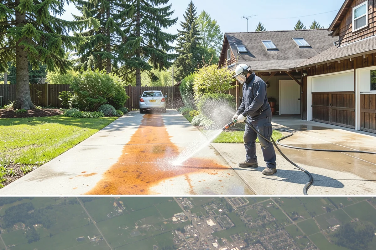 Retaining Wall Washing in Enumclaw, King County, WA - Cleaning in early summer, after the soil begins to dry, limits the moisture that keeps masonry walls damp and speeds the return...
