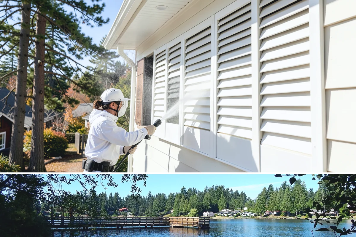 Retaining Wall Washing in Federal Way, King County, WA - Cleaning in early summer, after the soil begins to dry, limits the moisture that keeps masonry walls damp and speeds the return...