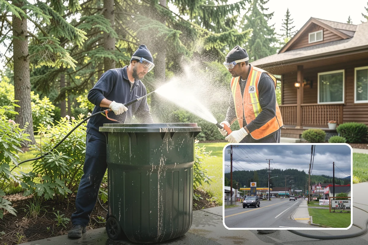 Retaining Wall Washing in Granite Falls, Snohomish County, WA - Removes moss thriving along damp masonry joints