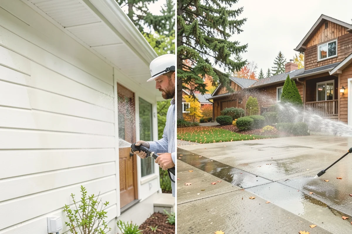 Retaining Wall Washing in Index, Snohomish County, WA - Trim back vegetation encroaching on the wall