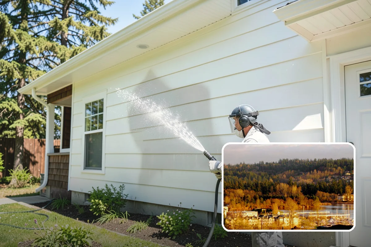 Retaining Wall Washing in Kenmore, King County, WA - Removes moss thriving along damp masonry joints