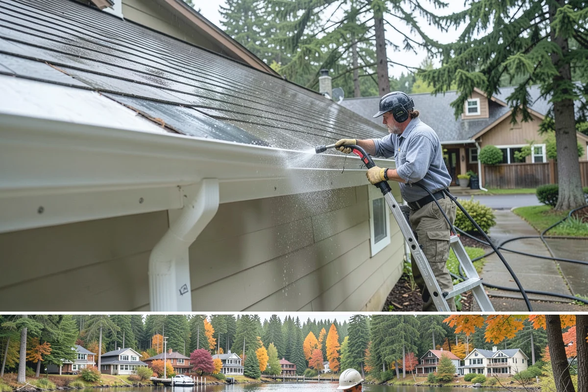 Retaining Wall Washing in La Conner, Skagit County, WA - Cleaning in early summer, after the soil begins to dry, limits the moisture that keeps masonry walls damp and speeds the return...