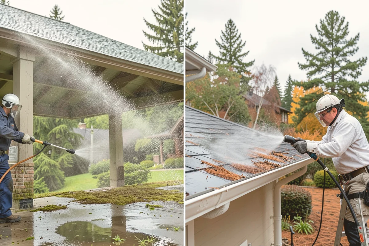 Retaining Wall Washing in Langley, Island County, WA - Trim back vegetation encroaching on the wall