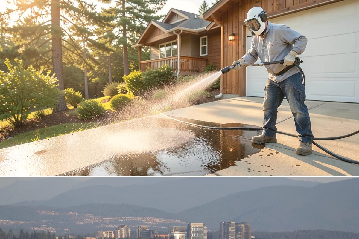 Retaining Wall Washing in Medina, King County, WA - Cleaning in early summer, after the soil begins to dry, limits the moisture that keeps masonry walls damp and speeds the return...
