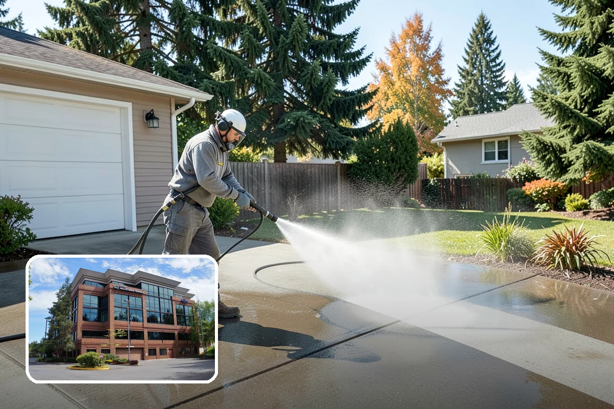Retaining Wall Washing in Mountlake Terrace, Snohomish County, WA - Removes moss thriving along damp masonry joints