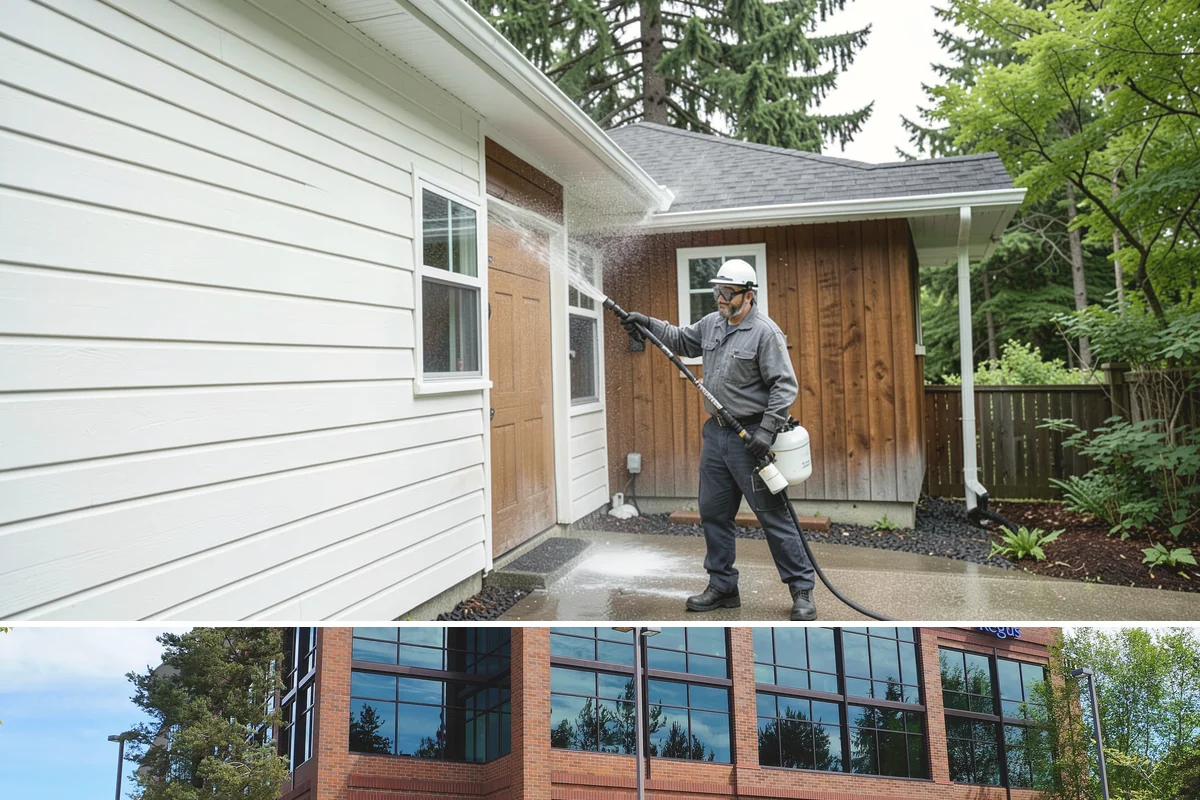 Retaining Wall Washing in Mountlake Terrace, Snohomish County, WA - Cleaning in early summer, after the soil begins to dry, limits the moisture that keeps masonry walls damp and speeds the return...