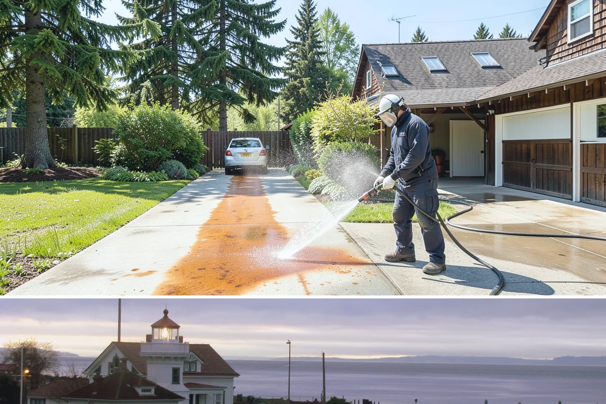Retaining Wall Washing in Mukilteo, Snohomish County, WA - Cleaning in early summer, after the soil begins to dry, limits the moisture that keeps masonry walls damp and speeds the return...