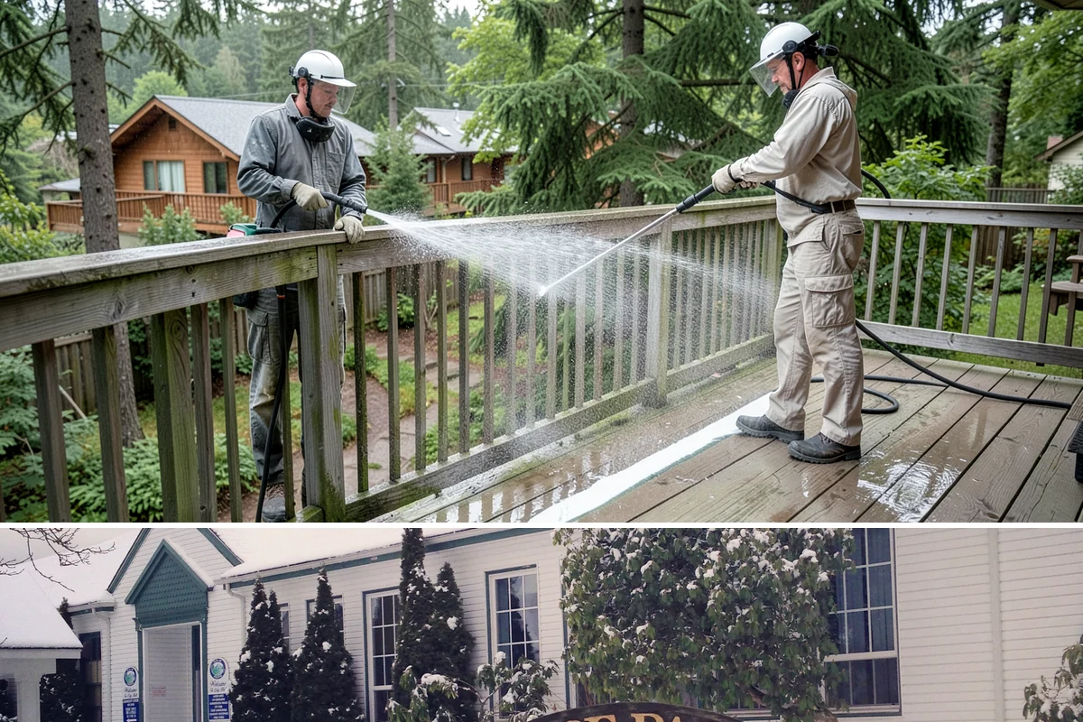 Retaining Wall Washing in Pacific, King County, WA - Cleaning in early summer, after the soil begins to dry, limits the moisture that keeps masonry walls damp and speeds the return...