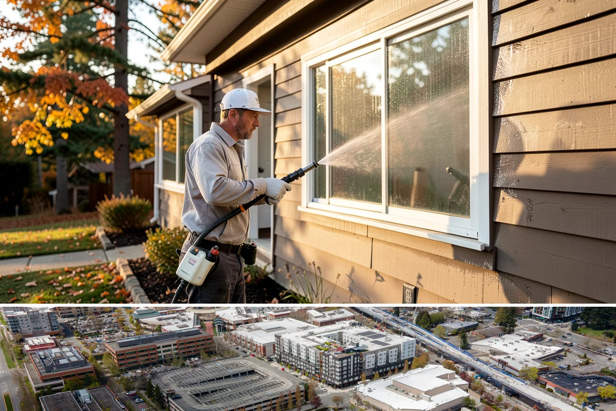 Retaining Wall Washing in Redmond, King County, WA - Cleaning in early summer, after the soil begins to dry, limits the moisture that keeps masonry walls damp and speeds the return...
