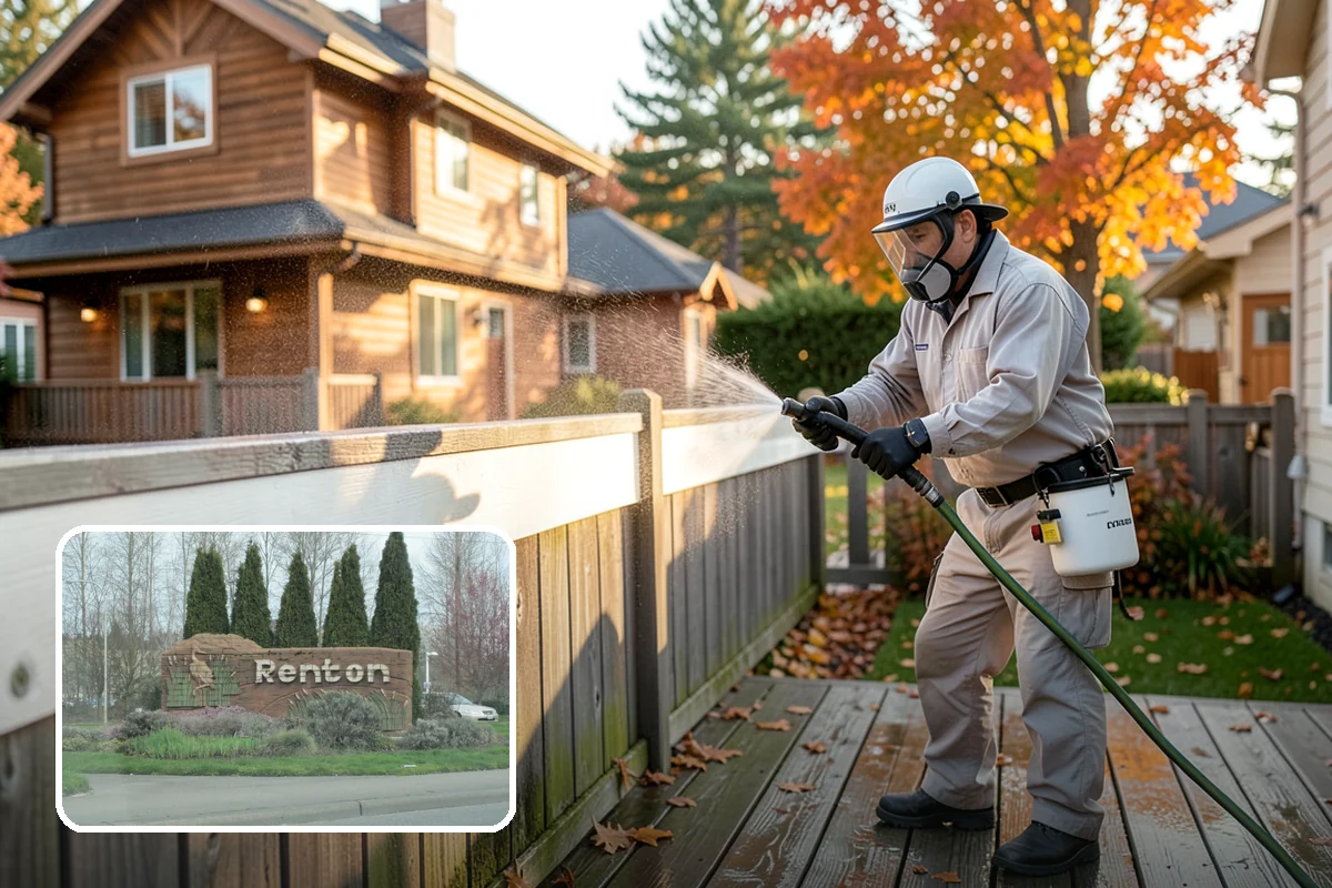 Retaining Wall Washing in Renton, King County, WA - Removes moss thriving along damp masonry joints
