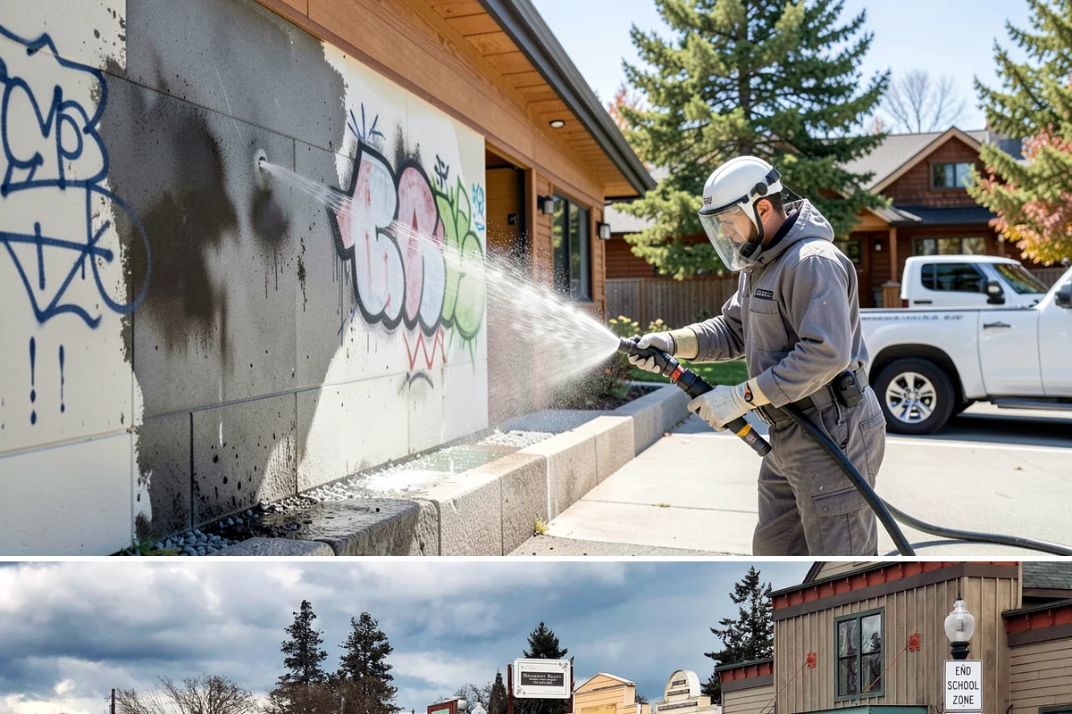 Retaining Wall Washing in Roy, Pierce County, WA - Cleaning in early summer, after the soil begins to dry, limits the moisture that keeps masonry walls damp and speeds the return...