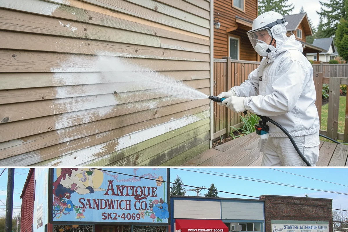 Retaining Wall Washing in Ruston, Pierce County, WA - Cleaning in early summer, after the soil begins to dry, limits the moisture that keeps masonry walls damp and speeds the return...